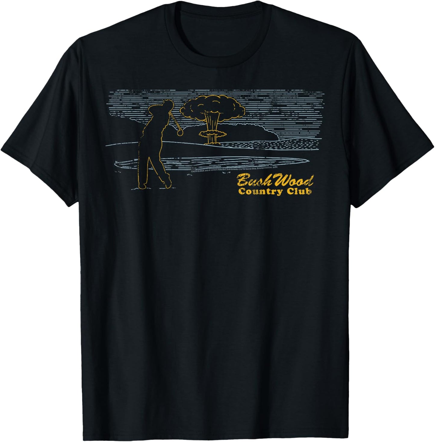 Caddyshack Bushwood Country Club Explosion T-Shirt - T-Shirt | Black