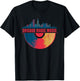 Chicago House Music Vinyl Dj Raver Flag Skyline Apparel T-Shirt - T-Shirt | Black