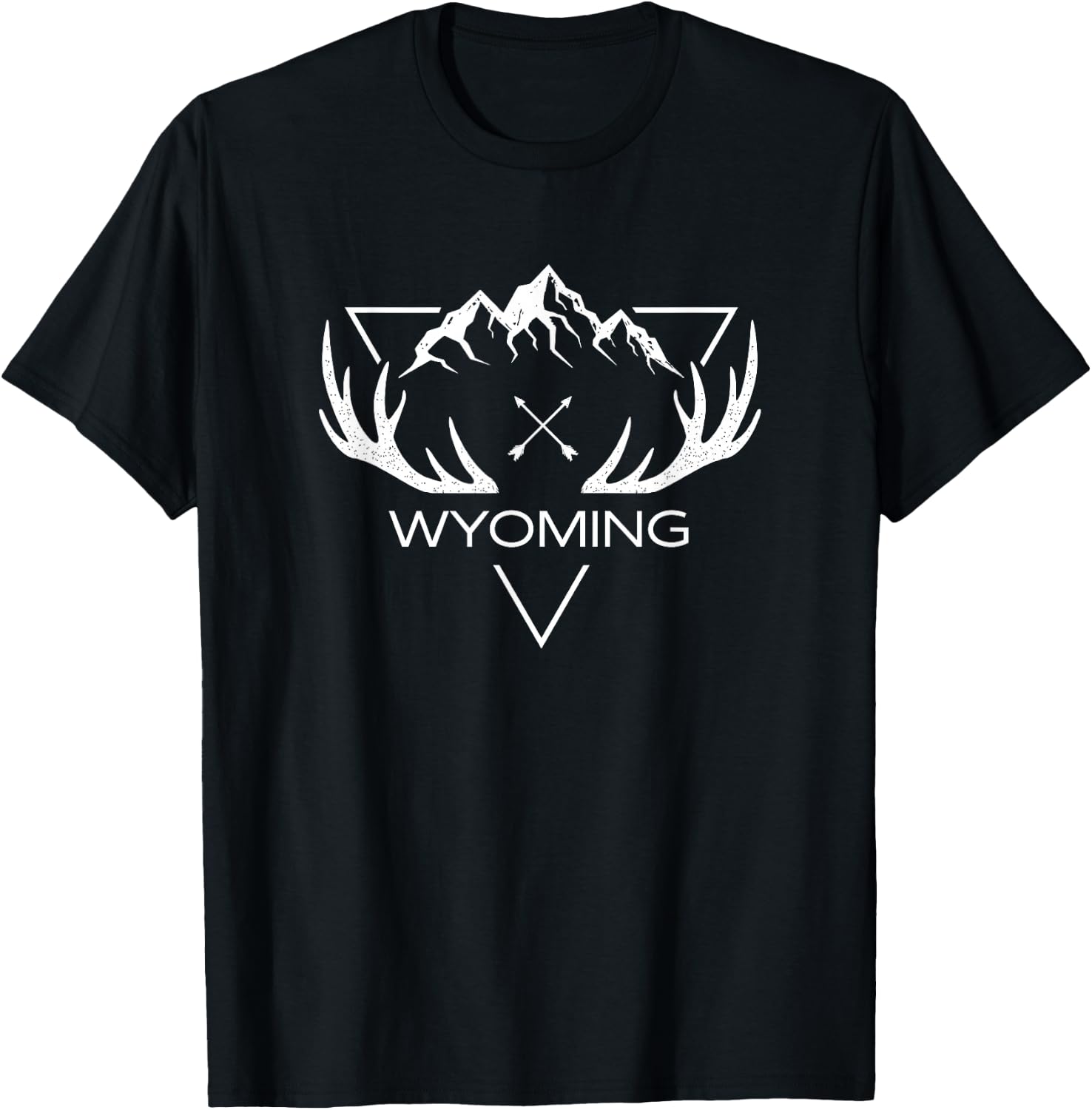 Wyoming | Wyoming Deer Elk Gift | Wyoming T-Shirt - T-Shirt | Black