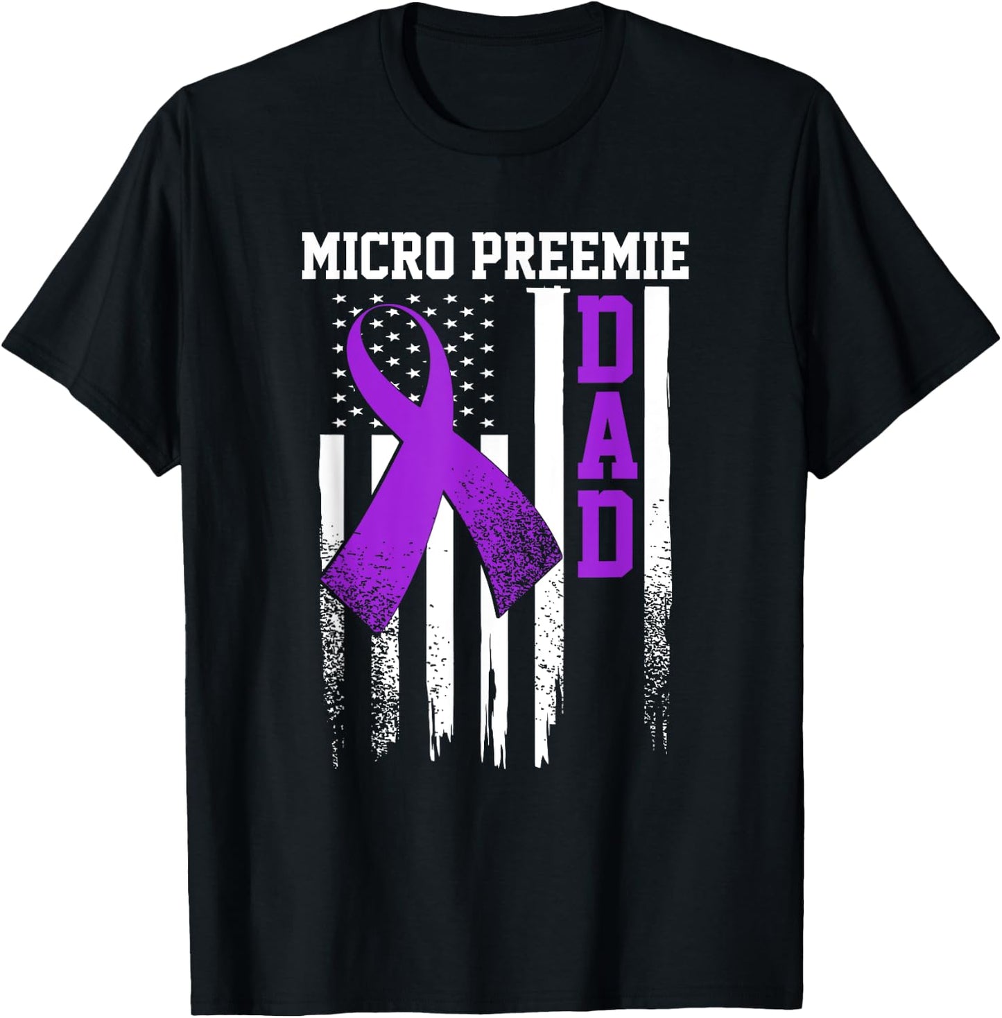 Micro Preemie NICU New Dad Healthy Premature Birth DA1 T-Shirt - T-Shirt | Black