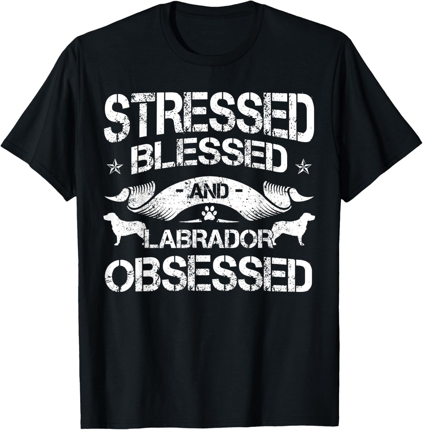 Labrador Retriever Lover Dog Owner Breed Lab Fur Mom Dad T-Shirt - T-Shirt | Black