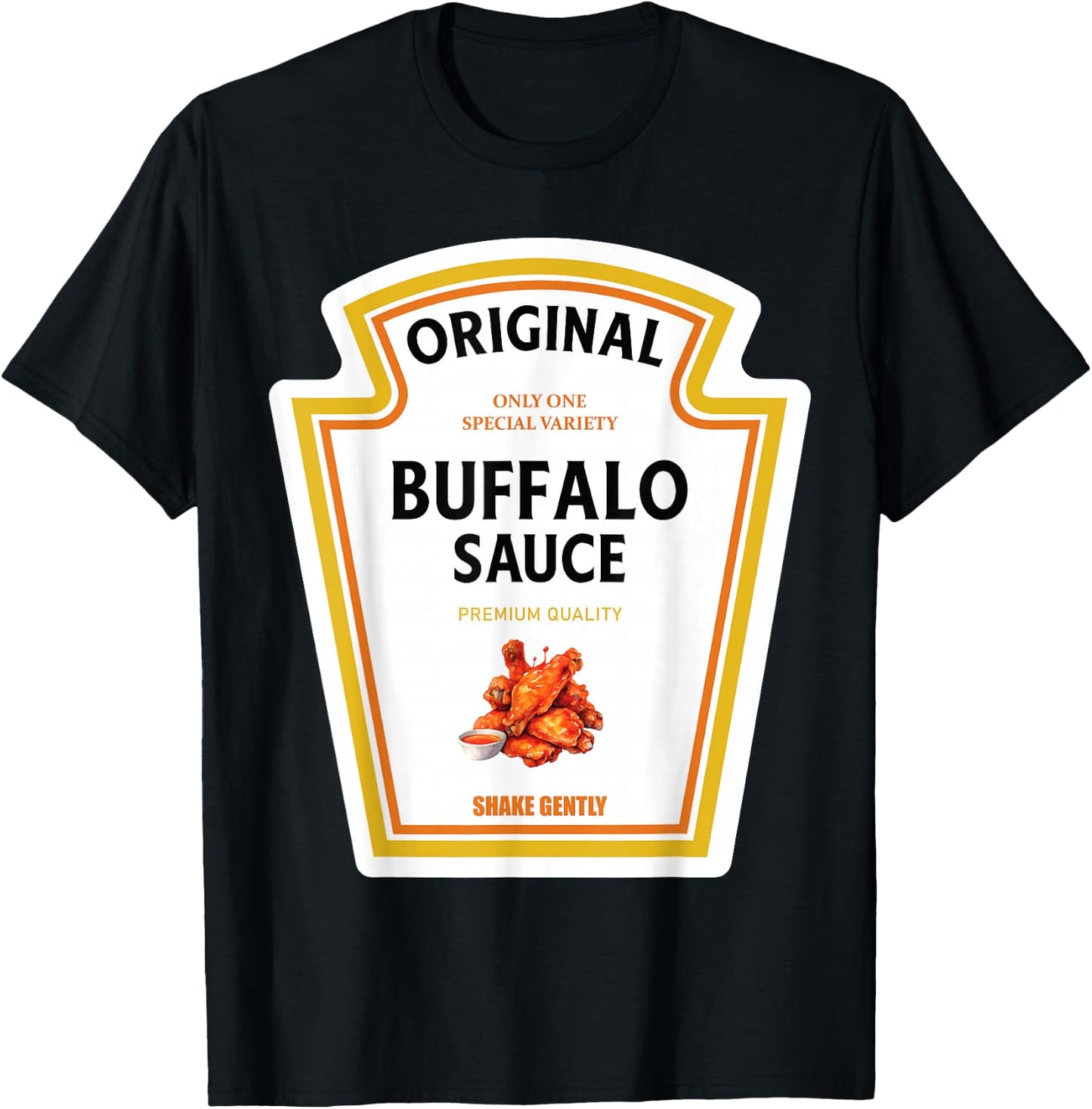 Buffalo Sauce Halloween 2024 Costume Family Matching Ketchup T-Shirt - T-Shirt | Black