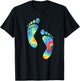 Tie Dye Foot Lover Shirt for Foot Fetish Feet T-Shirt - T-Shirt | Black