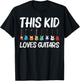 Cool Guitar Gift Kids Boys Acoustic Guitarist Band Music T-Shirt - T-Shirt | Black