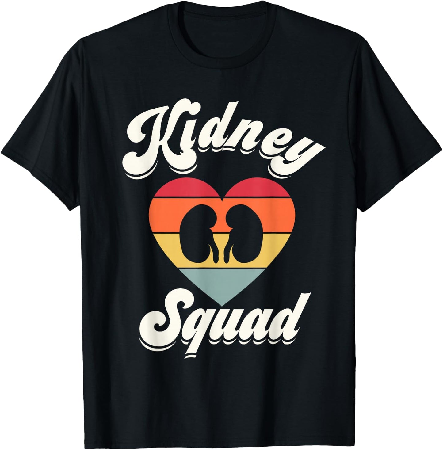 Kidney Team Squad Nephrology Nurse Dialysis Technician Tech T-Shirt - T-Shirt | Black