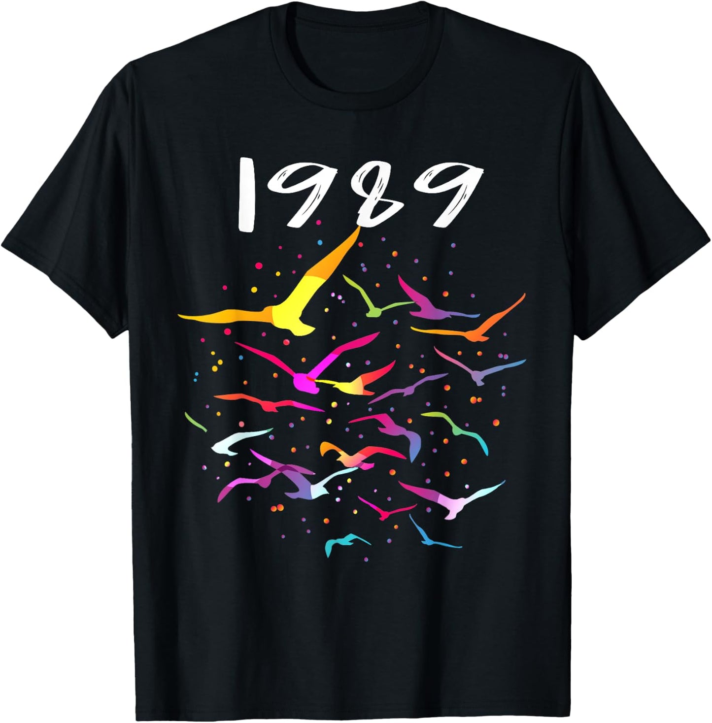 Seagull in the Sky Flock of Seagulls 1989 T-Shirt - T-Shirt | Black