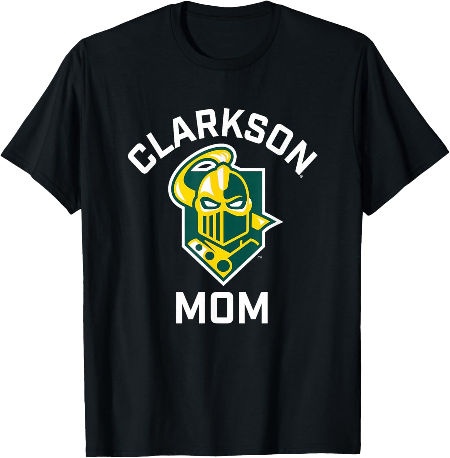 Clarkson University Golden Knights Arched Mom T-Shirt - T-Shirt | Black