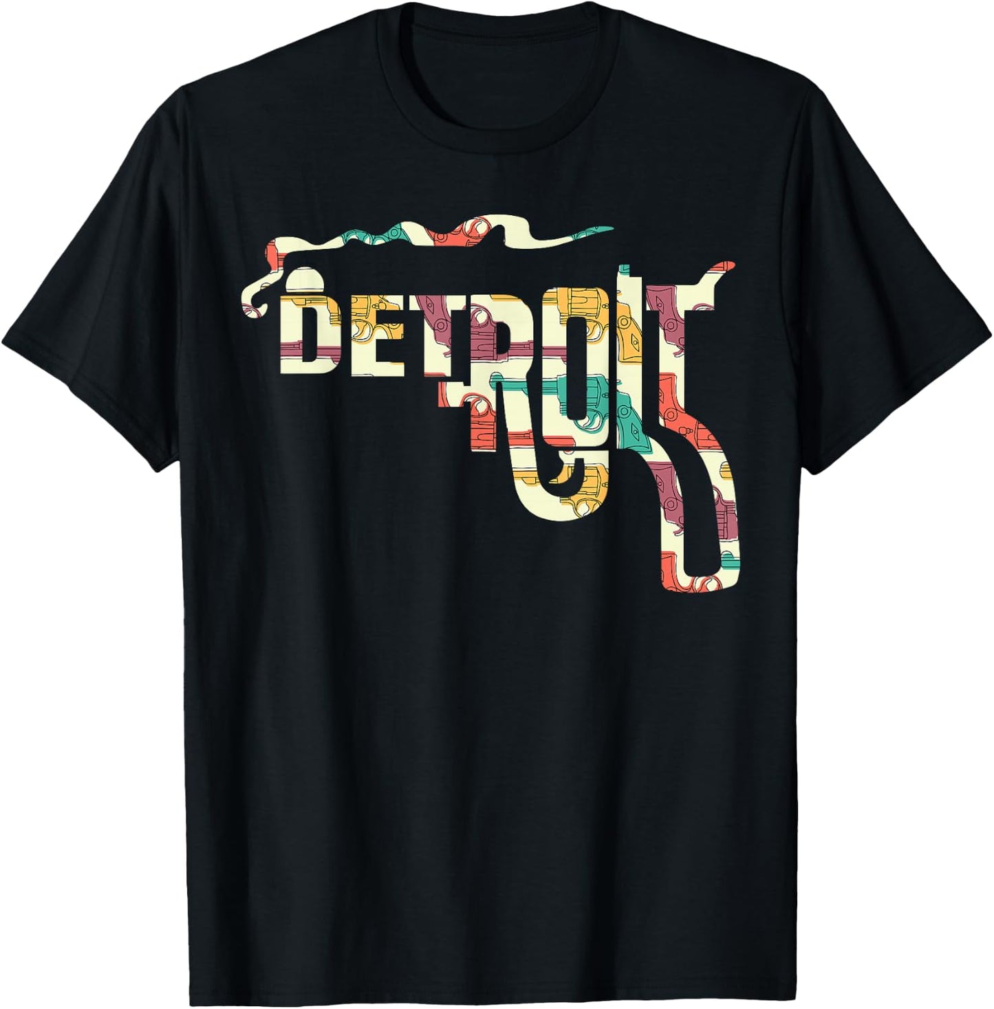Detroit Philadelphia Smoking Gun T-Shirt - T-Shirt | Black