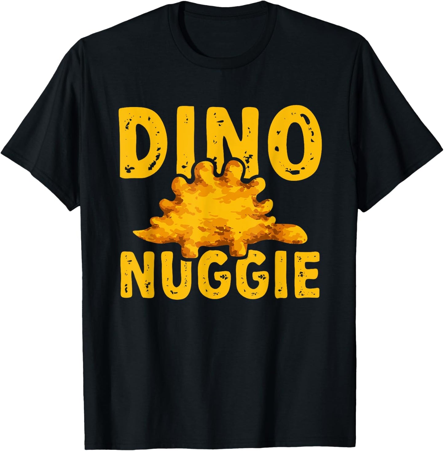 Dino Nuggets Dino Nuggie Dinosaur Chicken Nugget T-Shirt - T-Shirt | Black