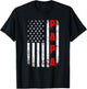 US Flag Papa Father T-Shirt - T-Shirt | Black