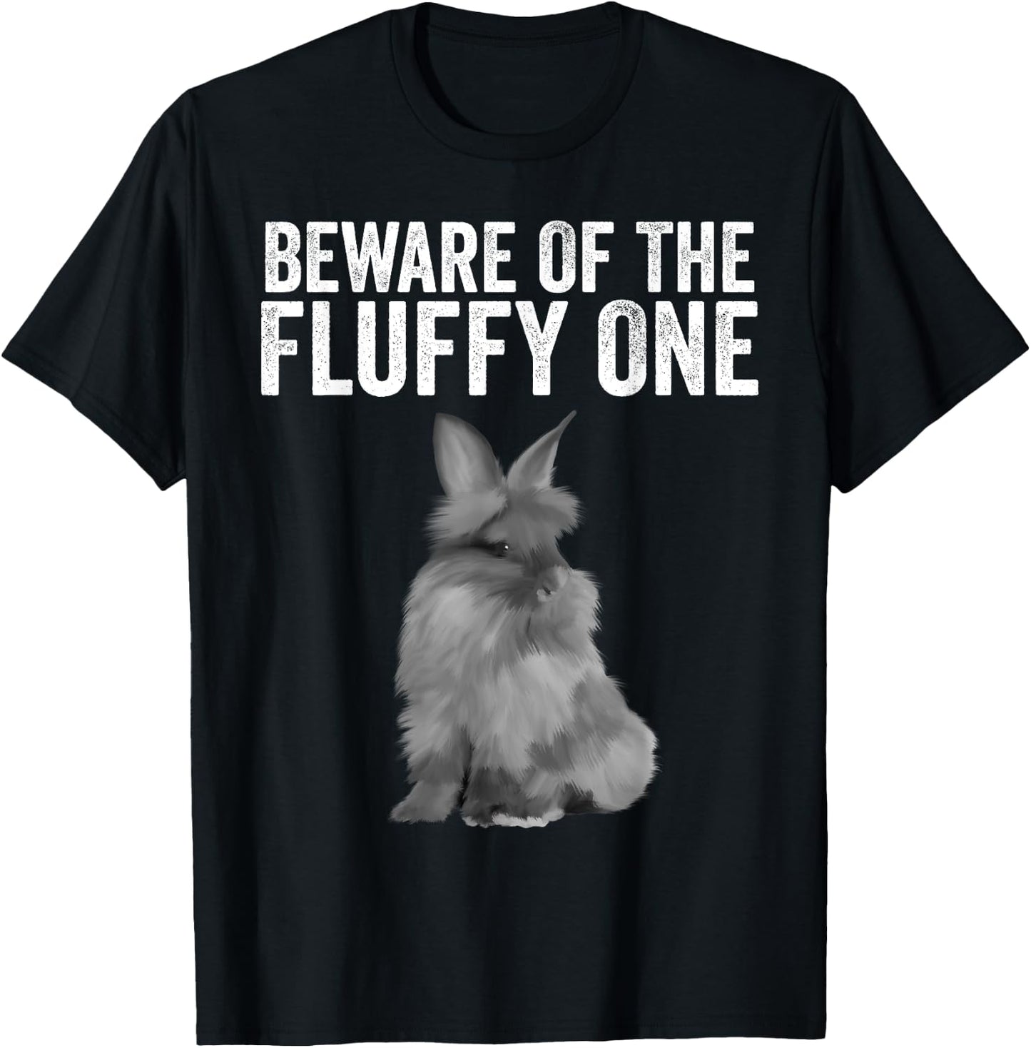 Funny Fluffy One Gift Lionhead Bunny Rabbit Lover Men Women T-Shirt - T-Shirt | Black
