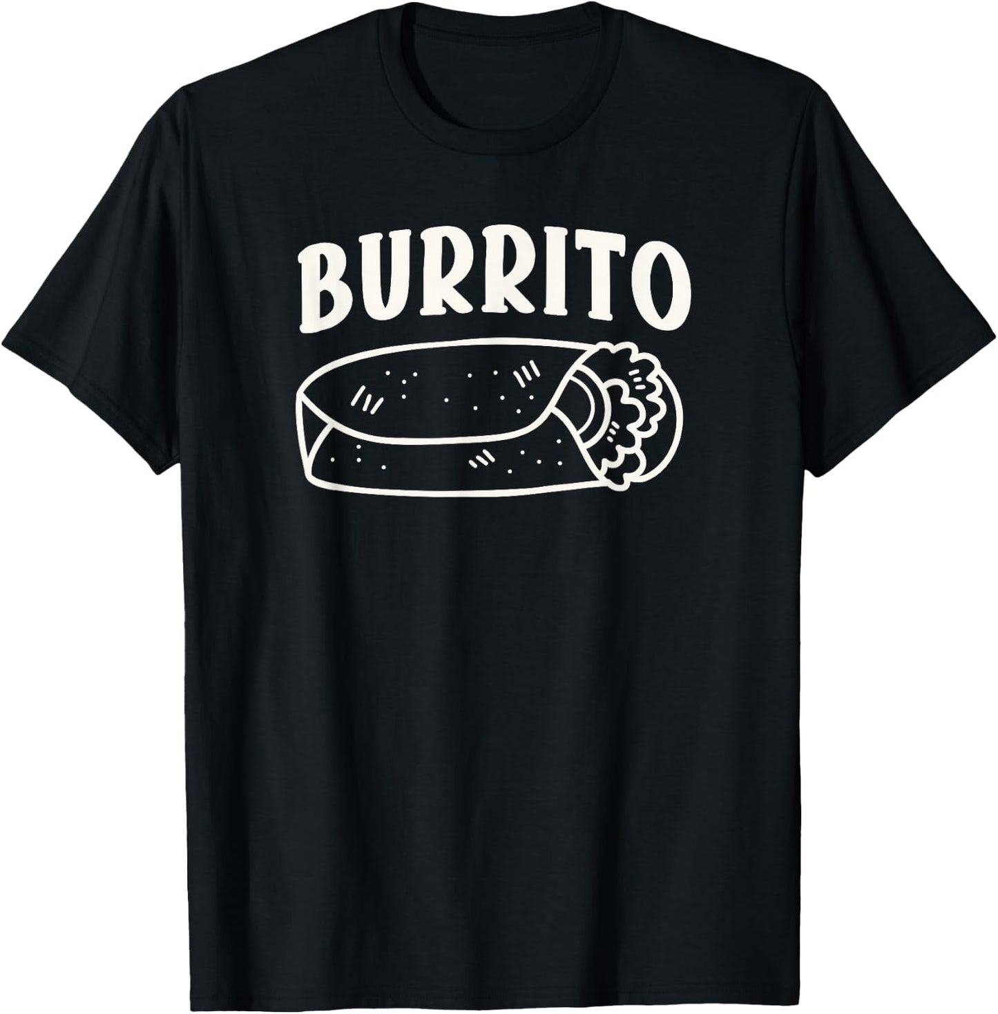Burrito Taco Taquito Funny Mexican Food Matching Family T-Shirt - T-Shirt | Black