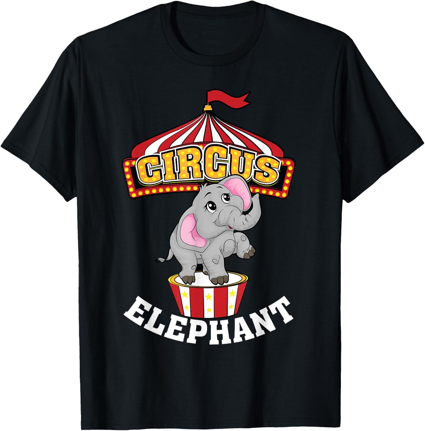 Funny Circus Elephant | Cool Circus Animal Tamer Fan Gift T-Shirt - T-Shirt | Black