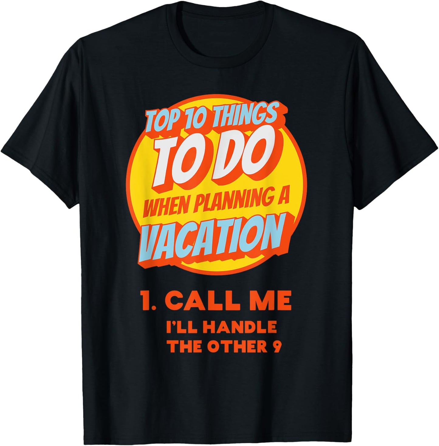 Funny Travel Agent Shirt Gift Planning Vacation T-Shirt - T-Shirt | Black