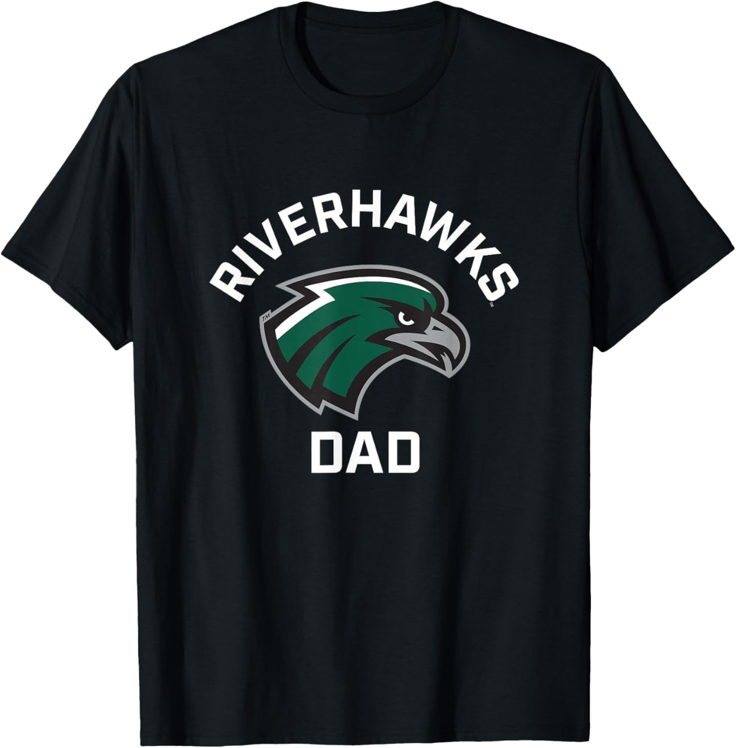 Northeastern State NSU RiverHawks Arched Dad T-Shirt - T-Shirt | Black