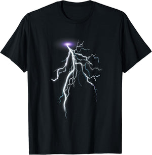 Lightning Storms I Lightning Bolt T-Shirt - T-Shirt | Black