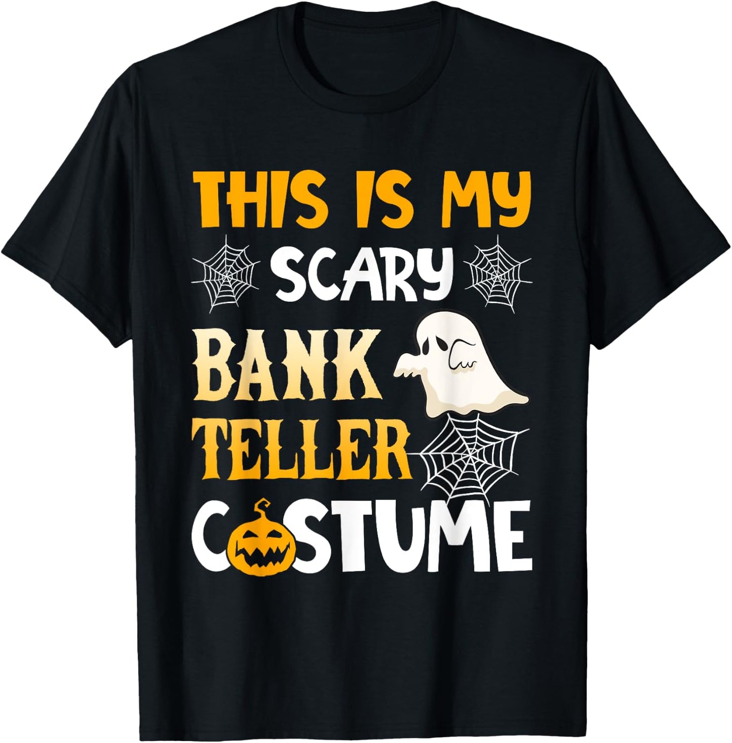 This Is My Scary Bank Teller Halloween Costumes Pajama T-Shirt - T-Shirt | Black