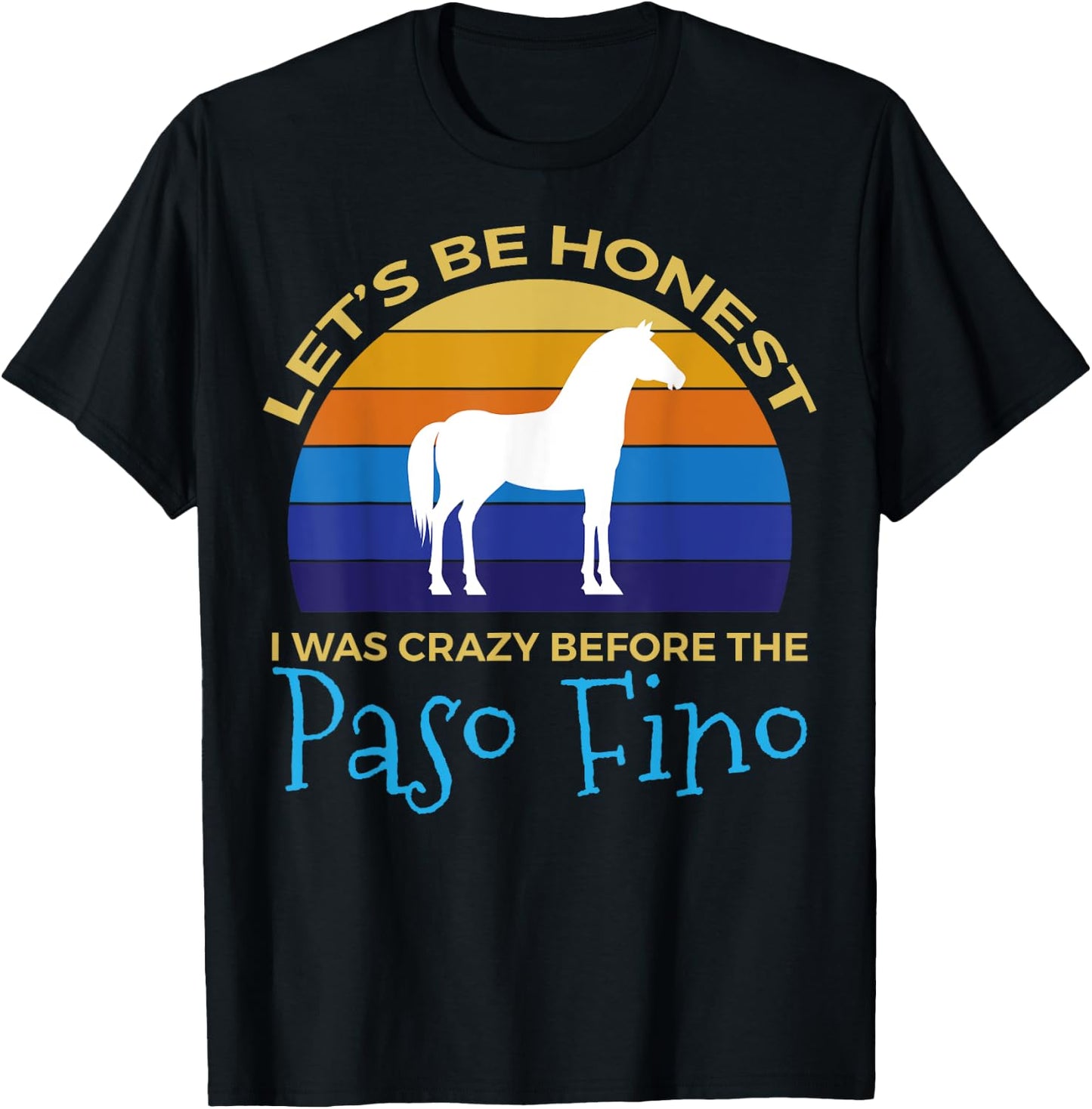 Paso Fino Retro Vintage Apparel - Horse Riders Design T-Shirt - T-Shirt | Black