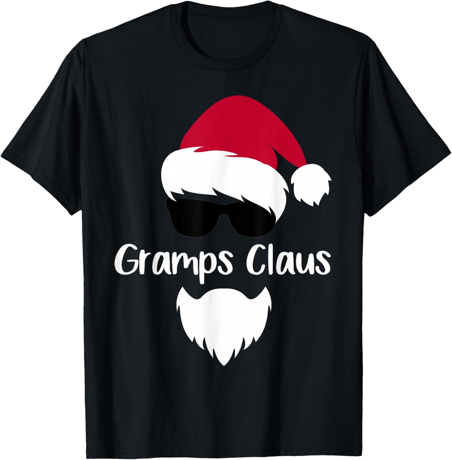 Gramps Claus Christmas Santa Costume Gift Family Xmas T-Shirt - T-Shirt | Black