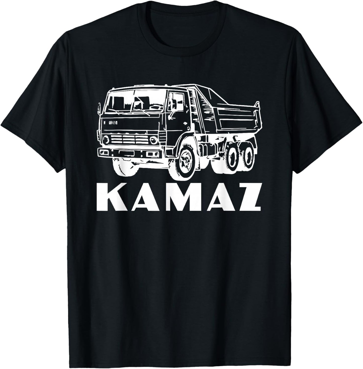 Russian Truck Driver Kamaz Russia T-Shirt - T-Shirt | Black