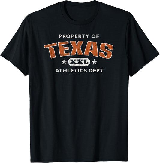 Property of Texas Athletics Dept XXL T-Shirt - T-Shirt | Black