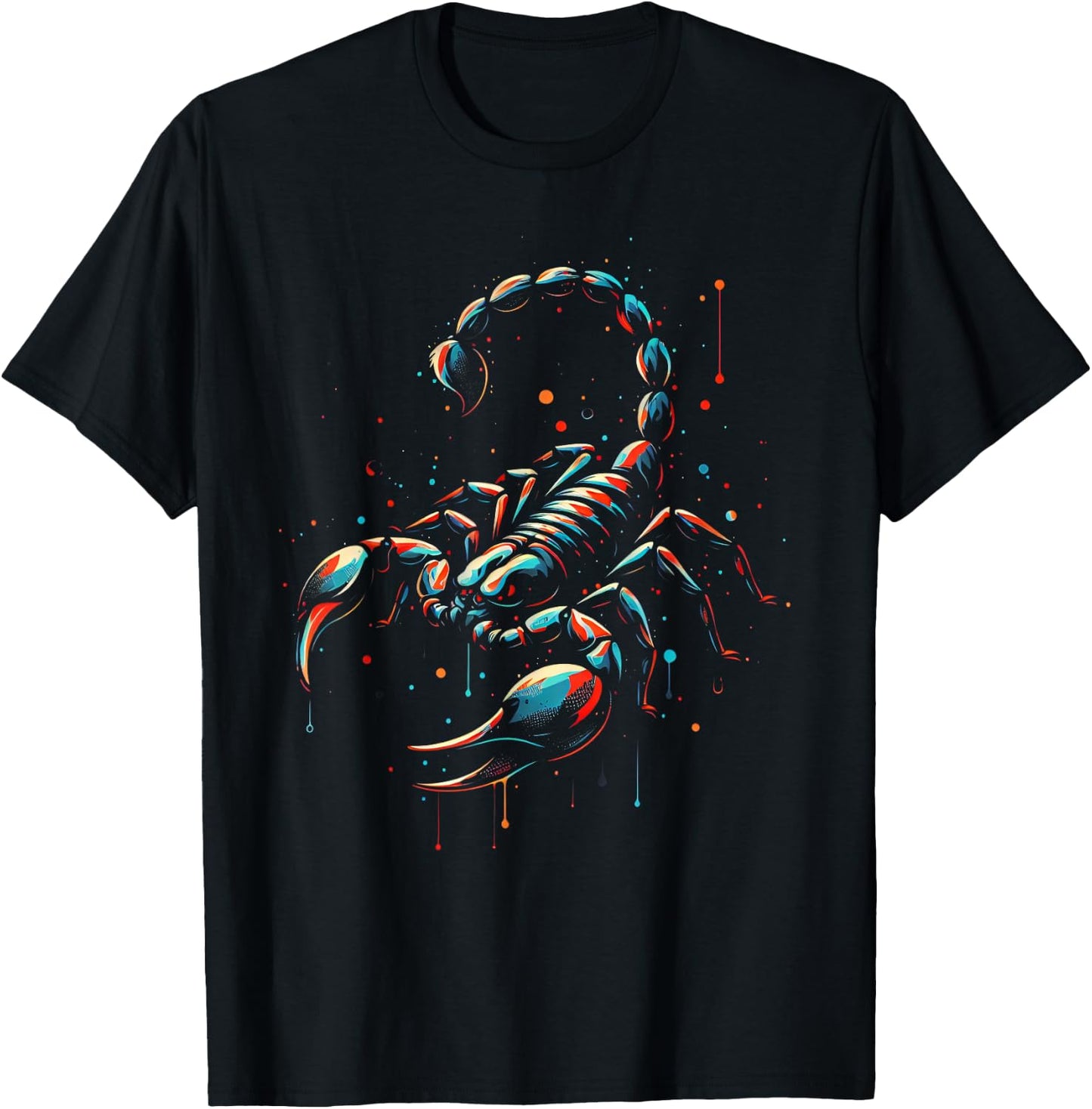 Scorpion Minimalist and Vibrant Style Birthday Christmas T-Shirt - T-Shirt | Black