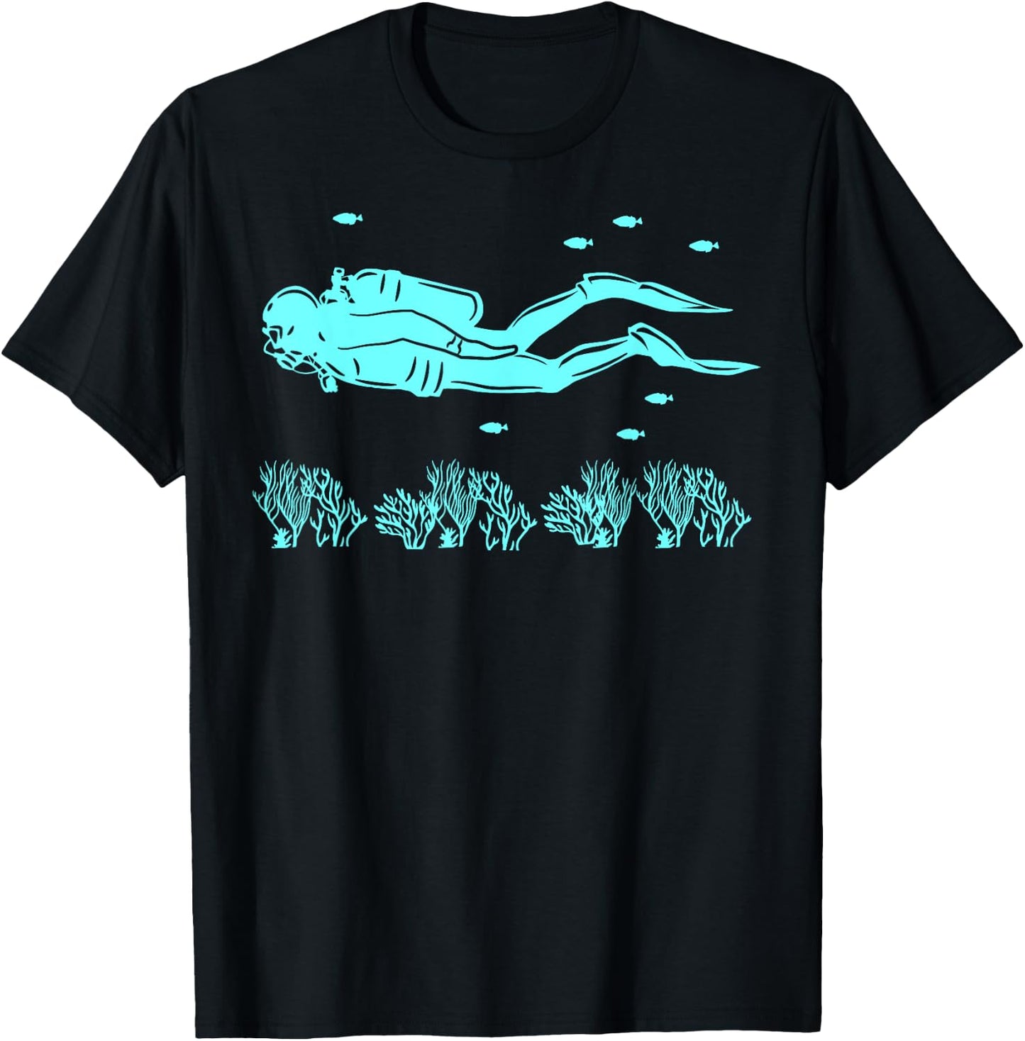 Scuba Diving Underwater Diver Ocean Swimmer Sea Lover T-Shirt - T-Shirt | Black