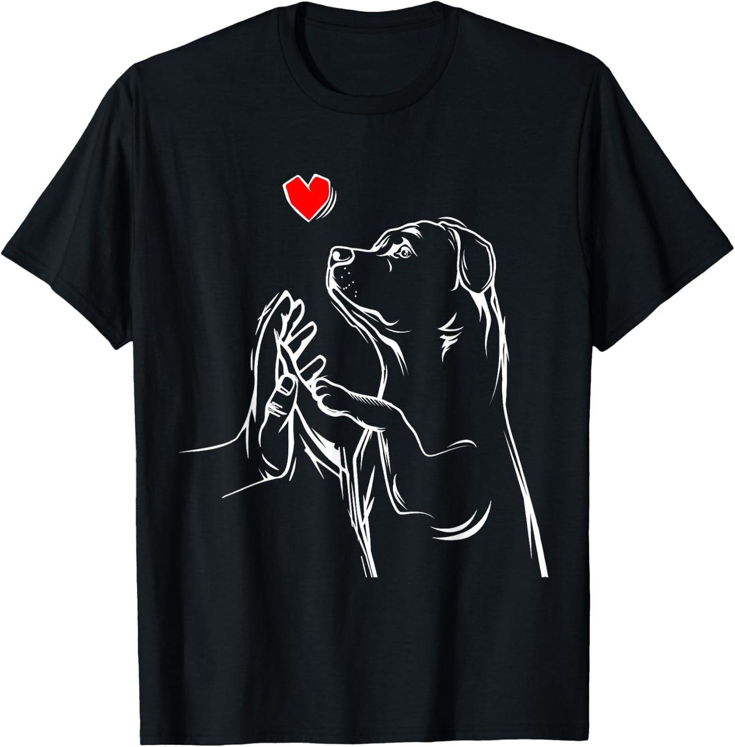 Rottweiler Love Funny Dog Lady T-Shirt - T-Shirt | Black