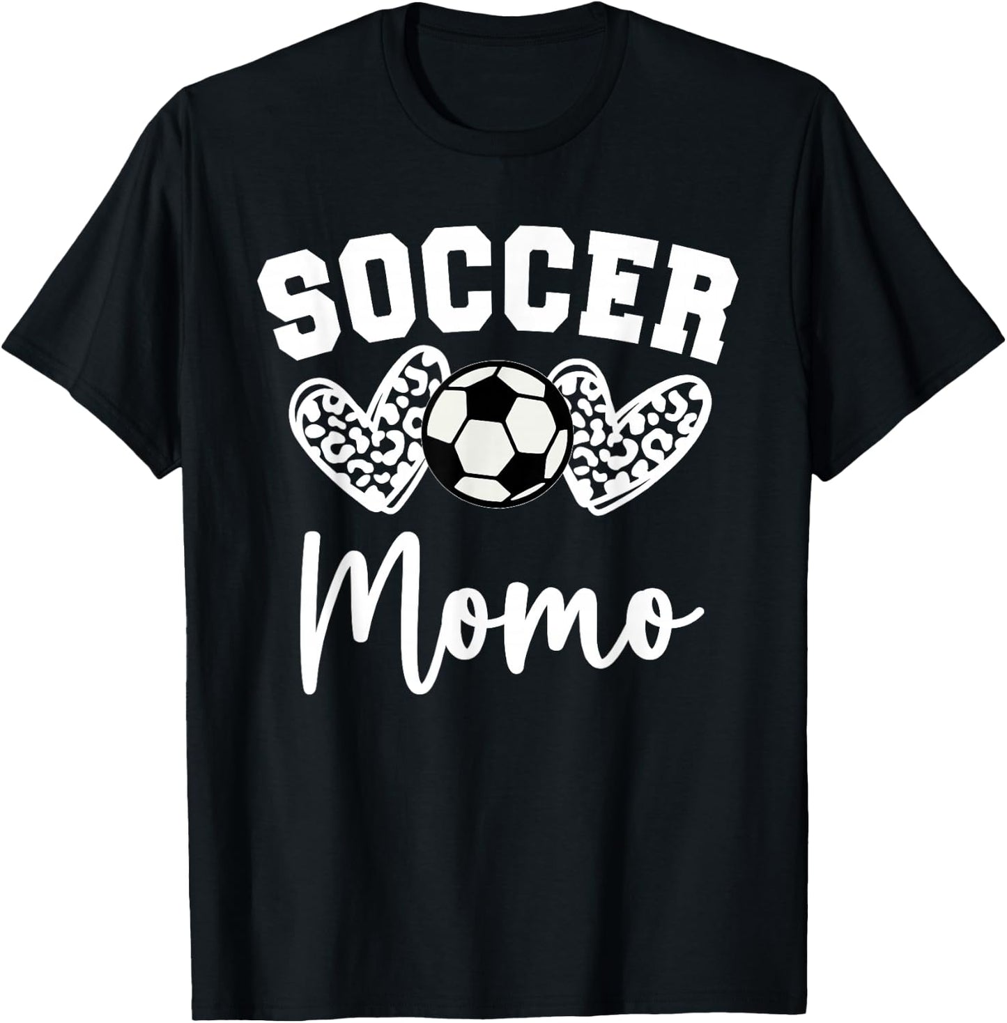 Soccer Momo Matching Family Soccer T-Shirt - T-Shirt | Black