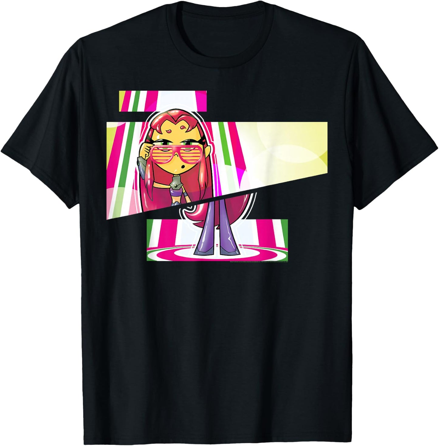 DC Comics Teen Titans Go! Starfire Cut Panels T-Shirt - T-Shirt | Black