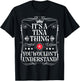 Funny Vintage Tina Name And Gifts Tina Name Its A Tina Thing You Wouldn't Understand -Adults Kids Retro Straight Imported Black Small Party Letter Print Pull On T-Shirt - T-Shirt | Black
