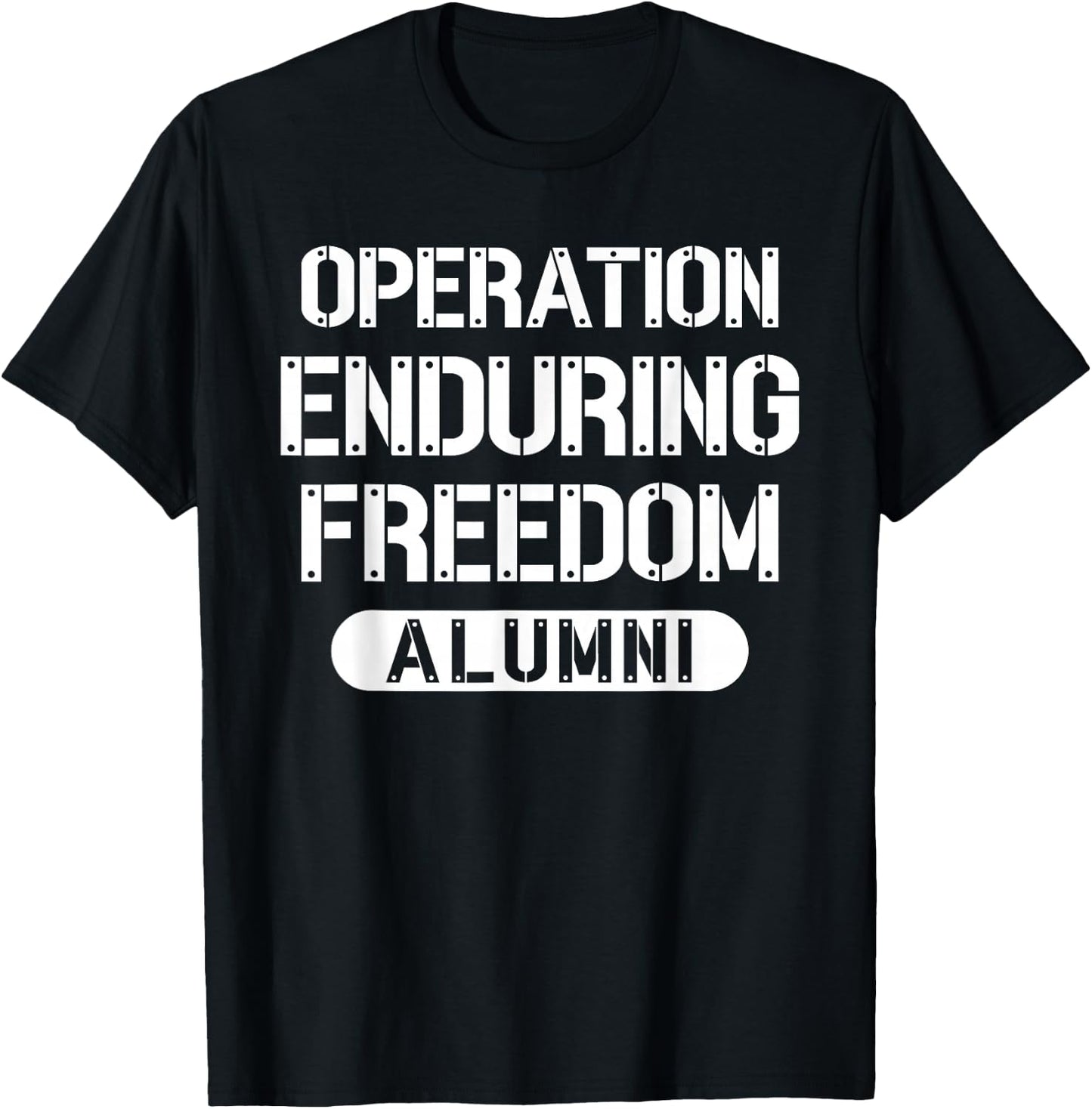 Operation Enduring Freedom Alumni Afghanistan OEF Veteran T-Shirt - T-Shirt | Black