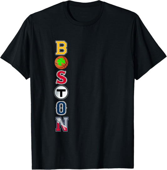 Bawston Townie Sports Team Fan Boston Mass New England Pride T-Shirt - T-Shirt | Black