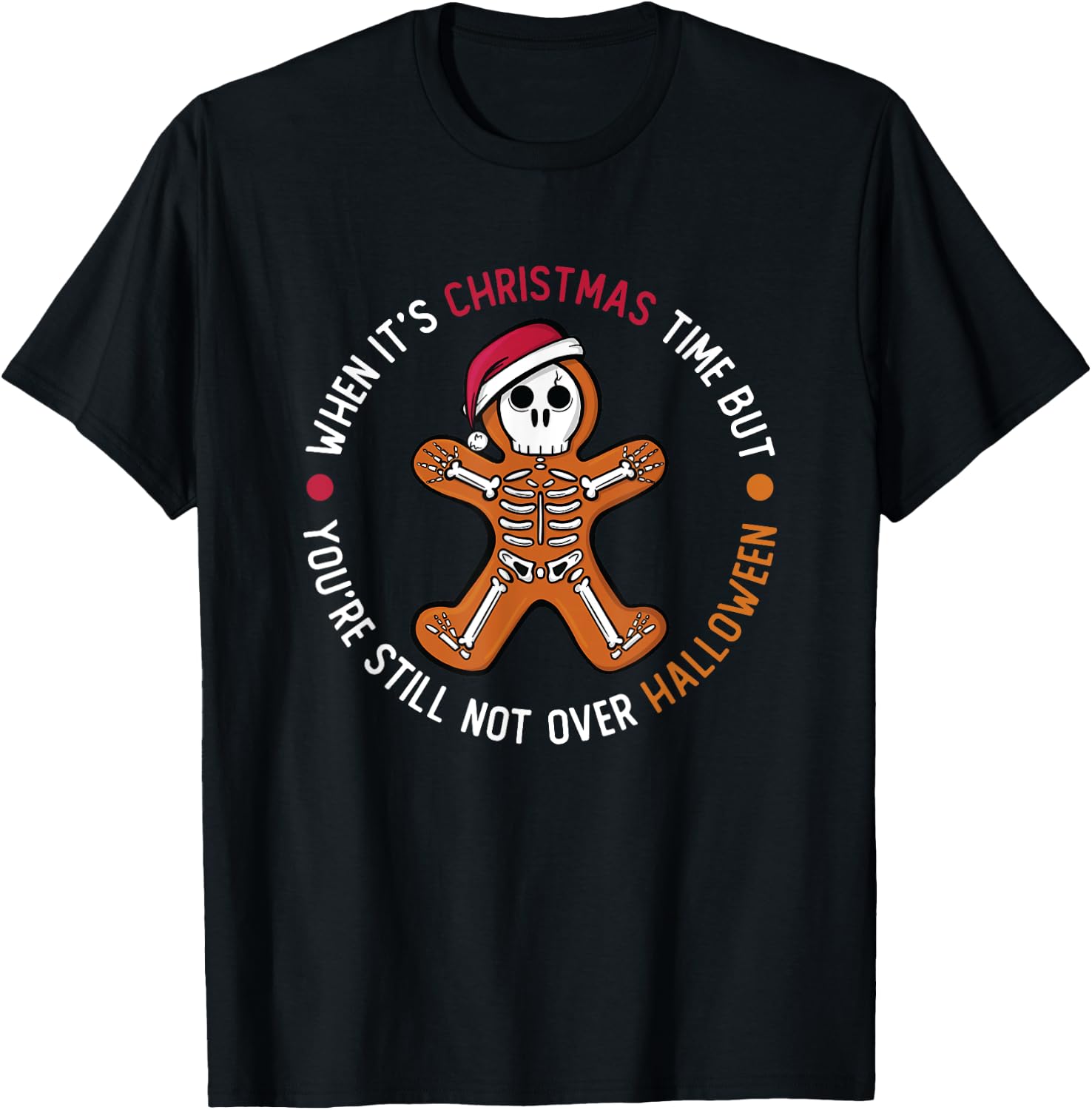 Gingerbread Man Holiday Baking Christmas Gingerbread Cookie T-Shirt - T-Shirt | Black