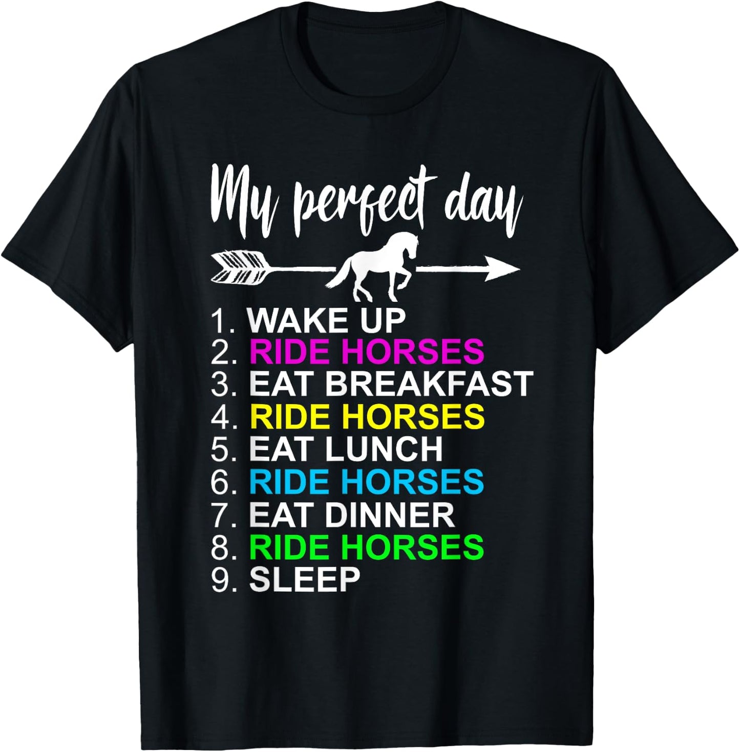 Horse Lover Shirt Horseback Riding Horse Lover Gift T-Shirt - T-Shirt | Black