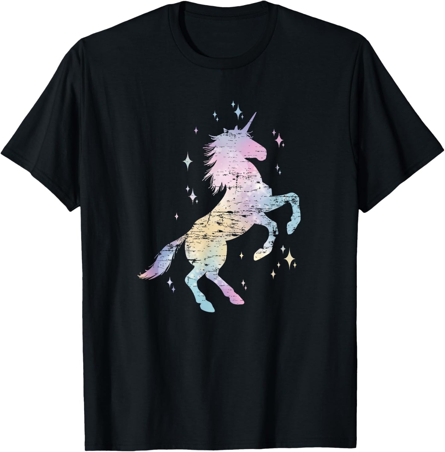Rainbow Animal Fairy Unicorn Lover Girls Women Gift Unicorn T-Shirt - T-Shirt | Black