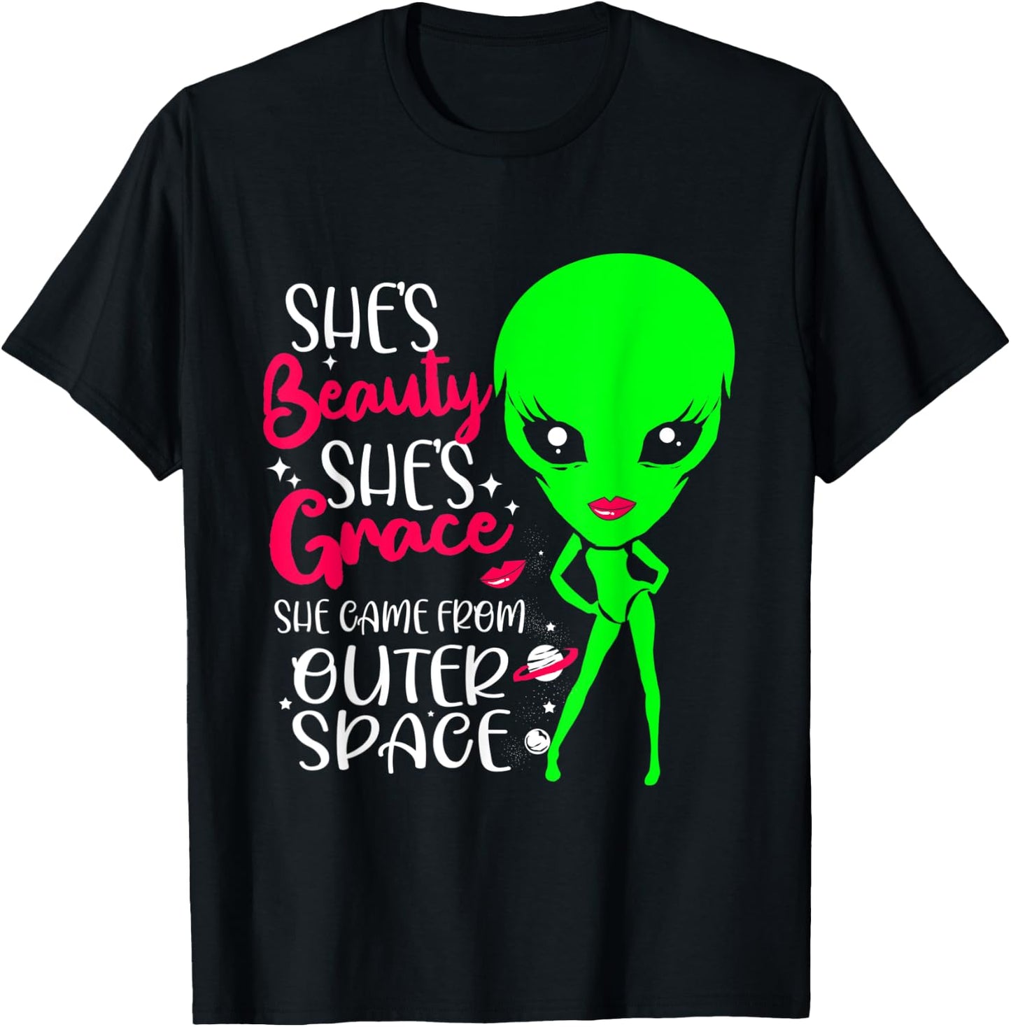 Outer Space Alien Costume Women T-Shirt - T-Shirt | Black