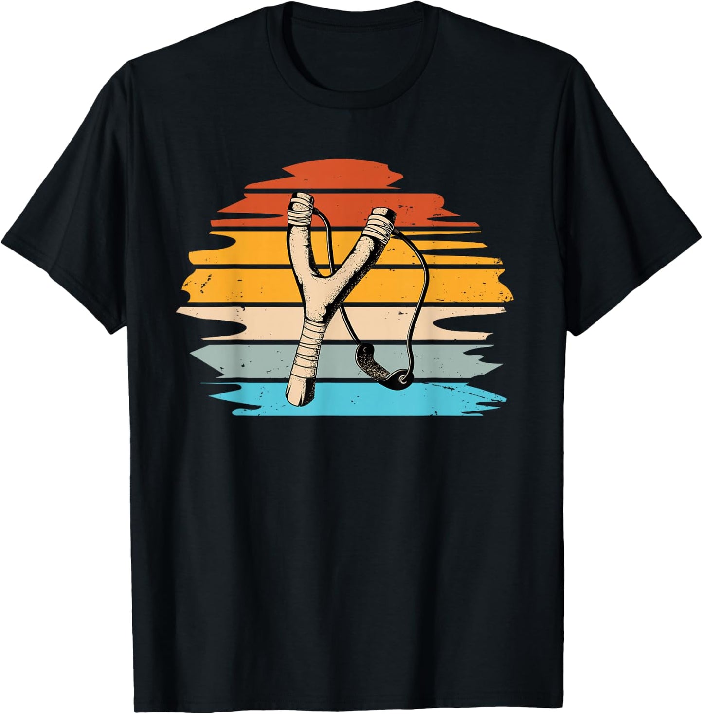 Catapult and Slingshot Design for a Slingshot Lover T-Shirt - T-Shirt | Black