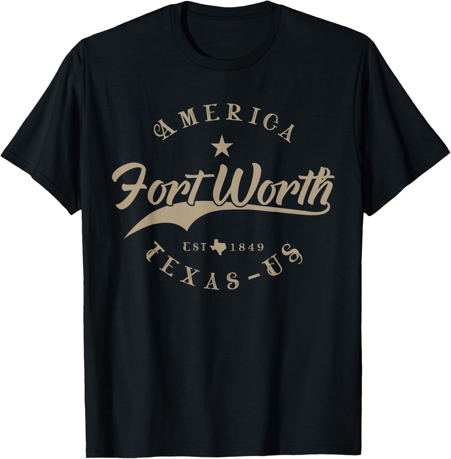 Fort Worth TX | Texas T-Shirt - T-Shirt | Black