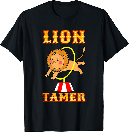 Lion Tamer Costume Circus Themed Birthday Party T-Shirt - T-Shirt | Black