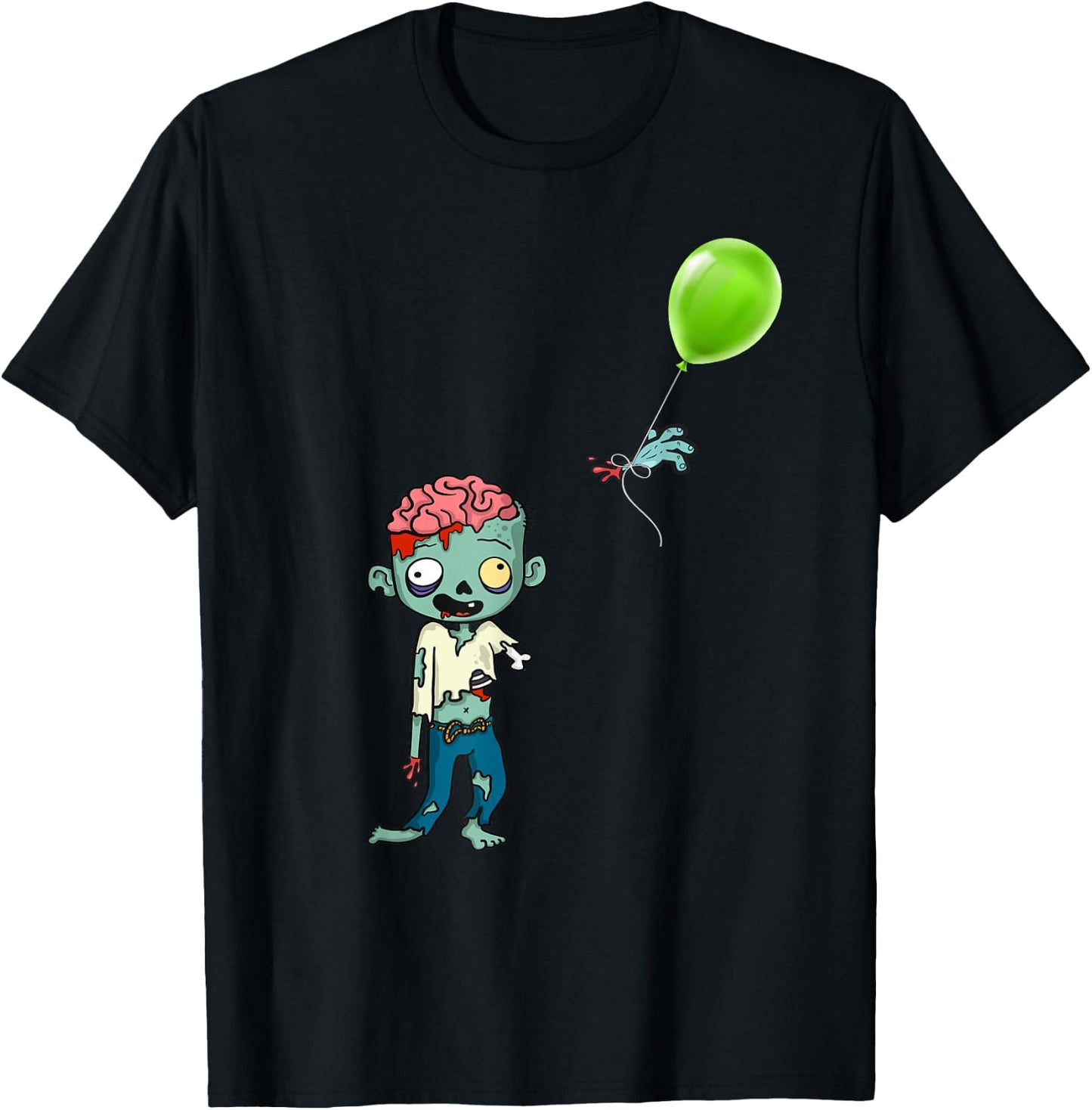 Zombie Birthday Balloon - Funny Cute Zombie Shirt T-Shirt - T-Shirt | Black