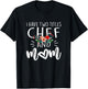 I have two titles Chef and Mom I rock them both Floral T-Shirt - T-Shirt | Black