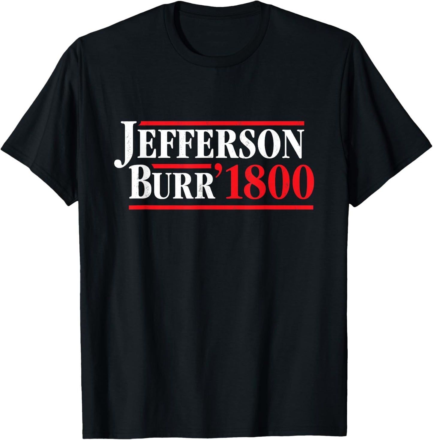 President Thomas Jefferson 1800 - Retro 4th of July T-Shirt - T-Shirt | Black