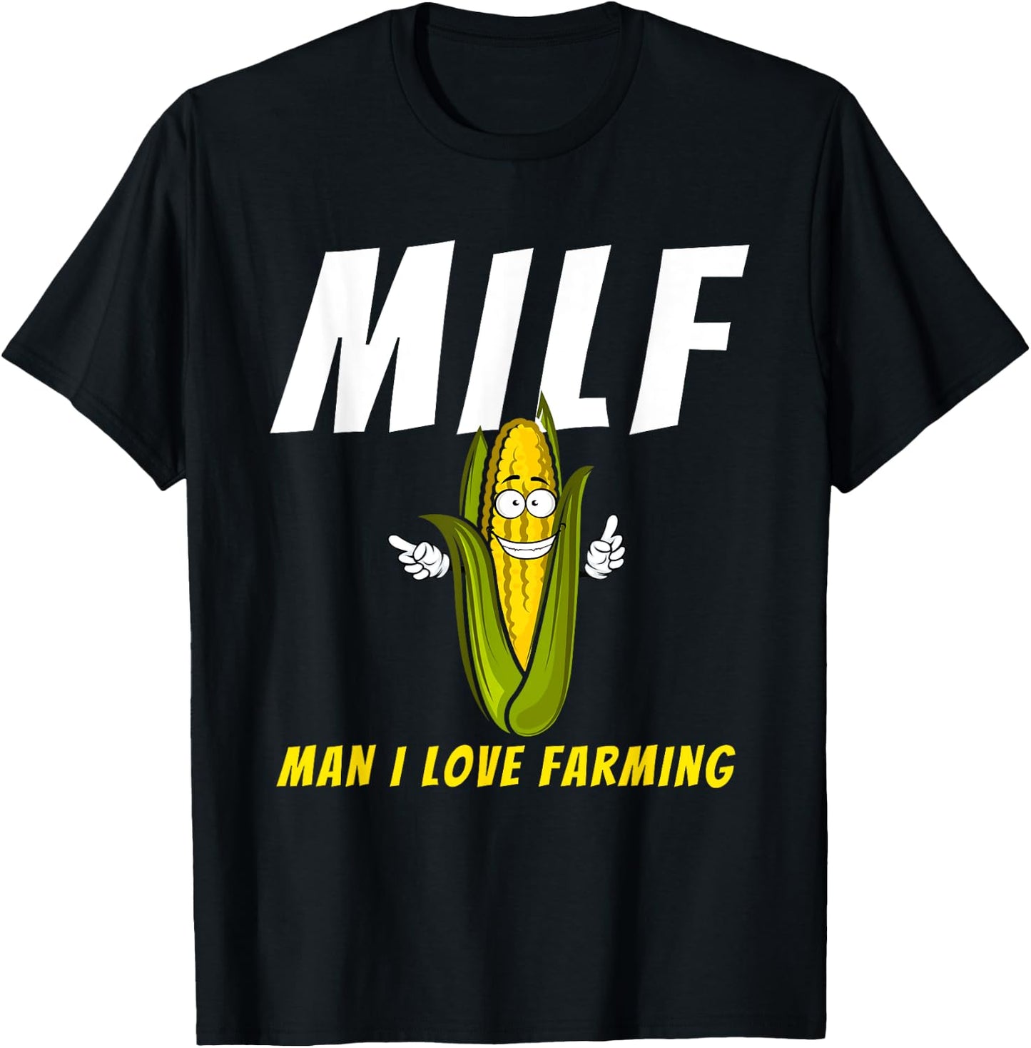 Man I Love Farming - Farmer & Farming Gift T-Shirt - T-Shirt | Black