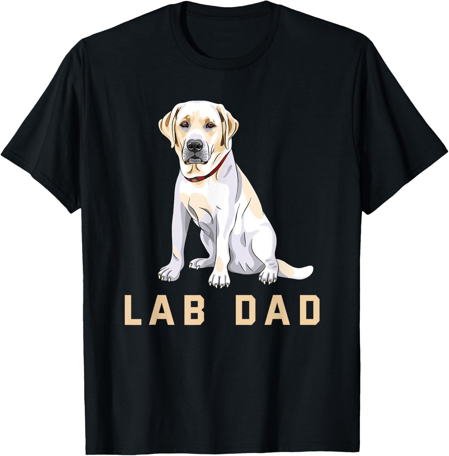 Lab Dad Yellow Labrador Retriever Shirt T-Shirt - T-Shirt | Black