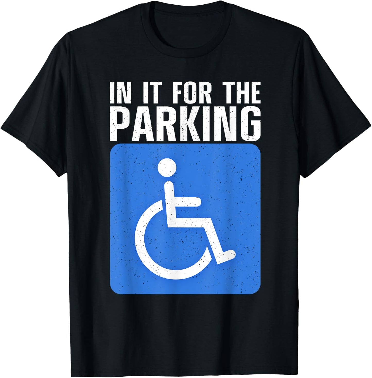 Funny Wheelchair Design Women Disability Handicapped T-Shirt - T-Shirt | Black