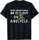 Bike Lovers Never Underestimate an Old Guy On a Bicycle T-Shirt - T-Shirt | Black