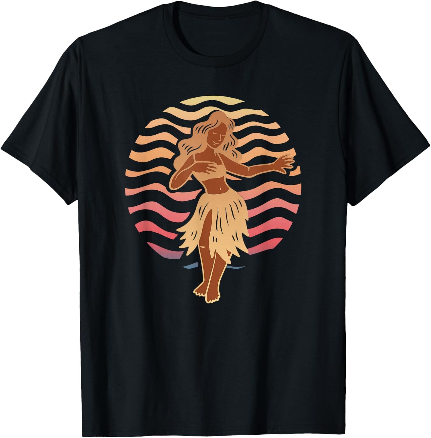 Hula Dance Hawaii Hula Dancer Hawaiian Girl Aloha Hawaii T-Shirt - T-Shirt | Black