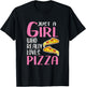 Gift Just A Girl Who Really Loves Pizza T-Shirt - T-Shirt | Black