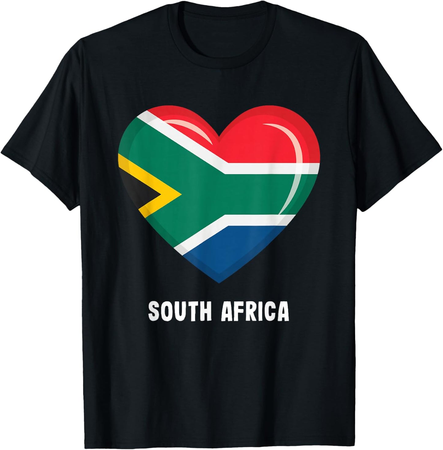 South African Flag Jersey | South Africa T-Shirt - T-Shirt | Black